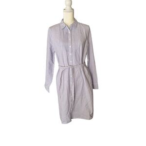 Lands' End Soft Gray Long Sleeve Dress